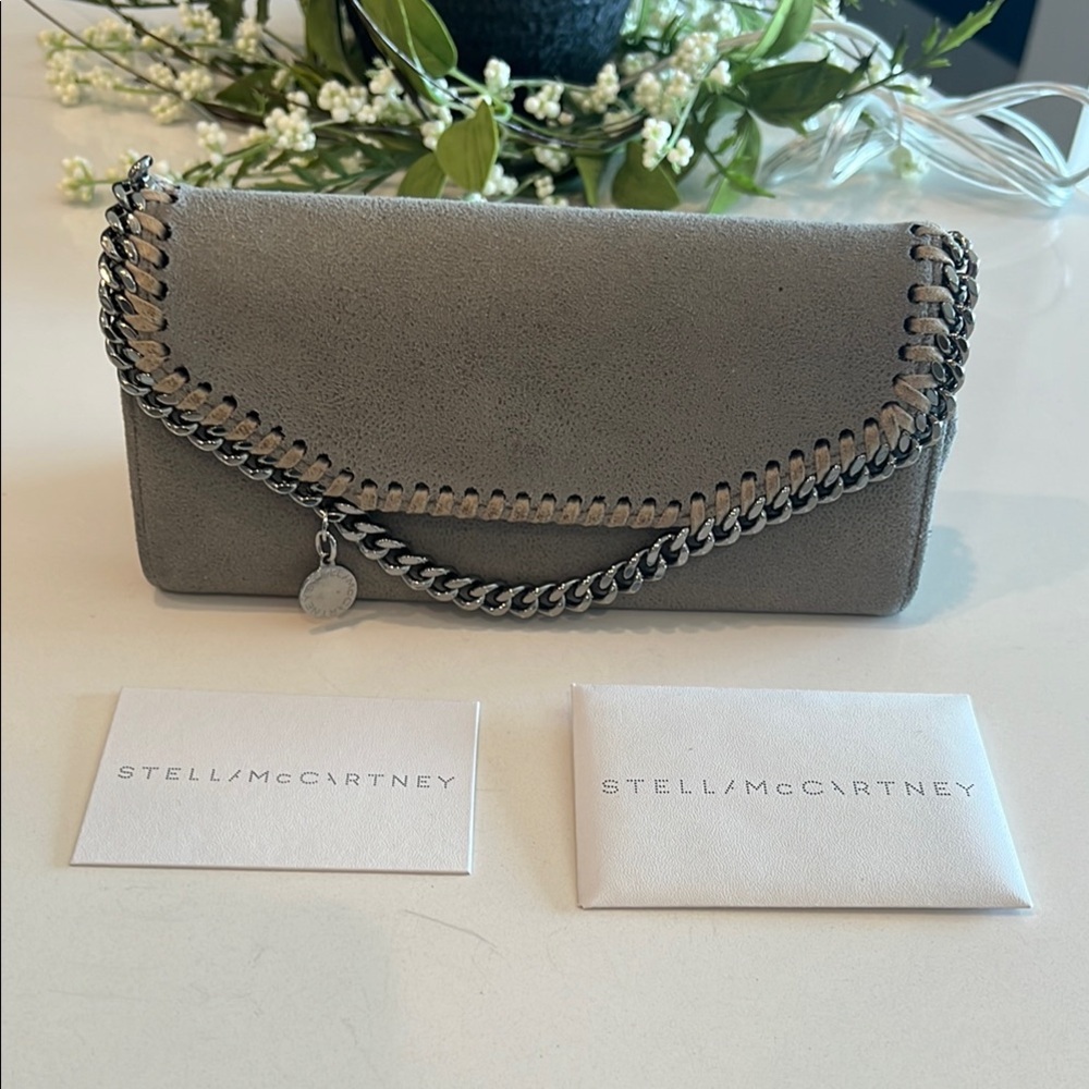 Stella McCartney Gray Chain Detail Women's Wallet